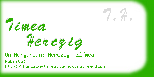 timea herczig business card